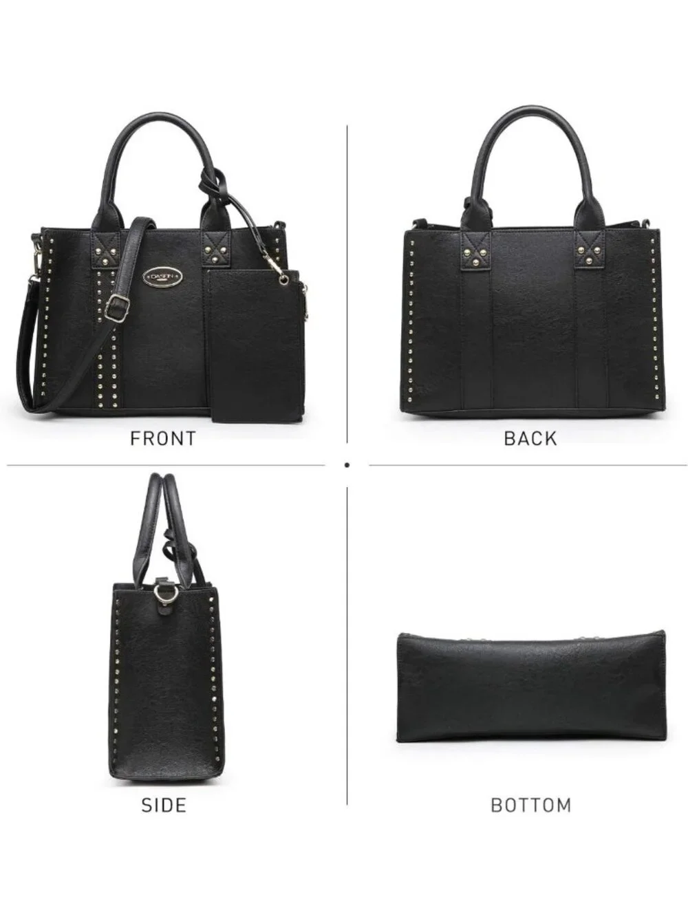 Stylish Women's Tote & Wallet Set - Versatile Satchel, Shoulder & Hobo Bags 3pcs